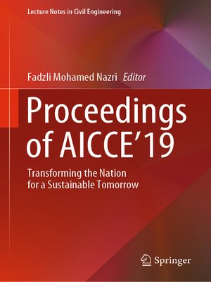 cover image of Proceedings of AICCE'19